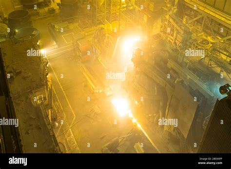 Electric arc furnace. Steel melting plant. Metal foundry Stock Photo - Alamy