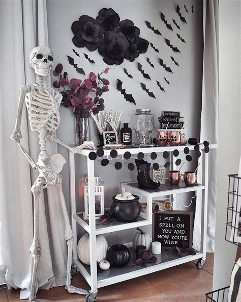 Halloween bar, Halloween bar cart, Scary halloween decorations