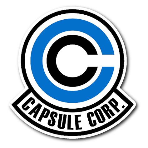 DRAGON BALL Z - Exclusive Capsule Corp Logo Sticker | Logo sticker, Shirt illustration, Capsule