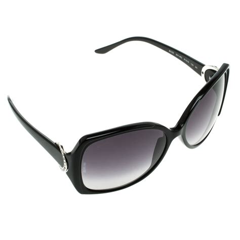 Bvlgari Black/Shaded Grey 8035 Oversize Sunglasses Bvlgari | The Luxury ...