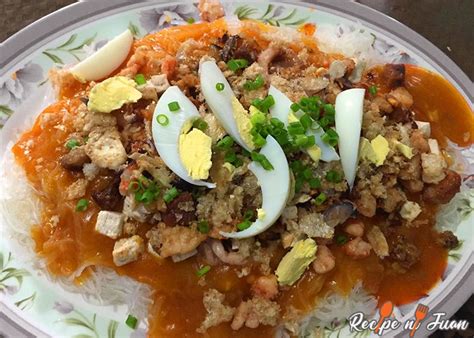 Pancit Luglug Recipe with shrimp and crackling pork | Recipe | Pancit ...