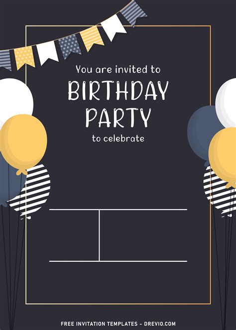 7+ Cute And Fun Birthday Invitation Templates For Any Ages | Download Hundreds FREE PRINTABLE ...