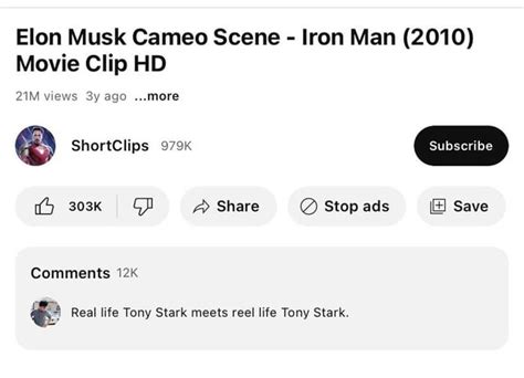 Elon Musk Iron Man Cameo Scene : r/TheDollop