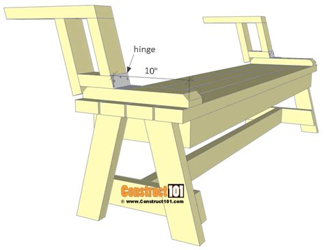 Folding Picnic Table Plans - Easy To Build Projects - Construct101