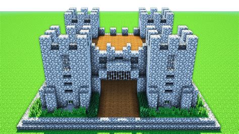 MINECRAFT: How to build a castle! (Tutorial) Survival Castle tutorial - Easy Build - PC, MCPE ...