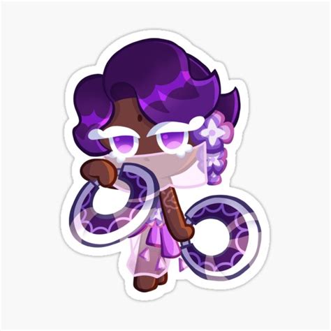 "Cookie run: Lilac cookie" Sticker for Sale by D-Illustrates | Redbubble