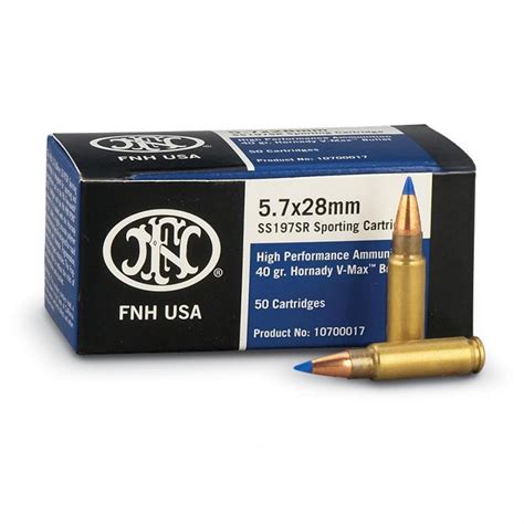 500 rounds FNH 40 - grain 5.7x28 Ammo - $257.44 | gun.deals