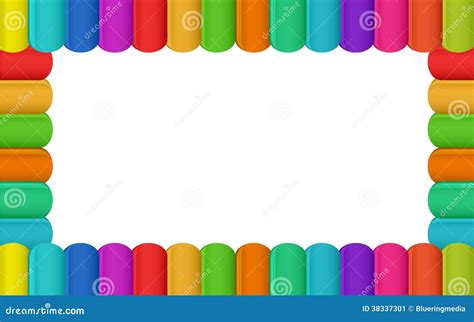 Colorful Border Frame Cartoon Vector | CartoonDealer.com #44779031