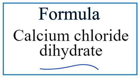 How Do You Make Calcium Chloride Dihydrate? Trust The Answer - Chiangmaiplaces.net