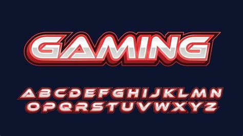 Gaming Font Vector Art, Icons, and Graphics for Free Download