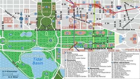 Overview Map Of Washington Dc - London Top Attractions Map