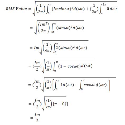 Ripple Factor of Half Wave Rectifier - Electrical Concepts