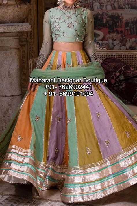 Designer Blouse Design For Lehenga | Maharani Designer