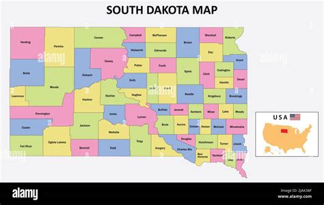 South Dakota Districts Map