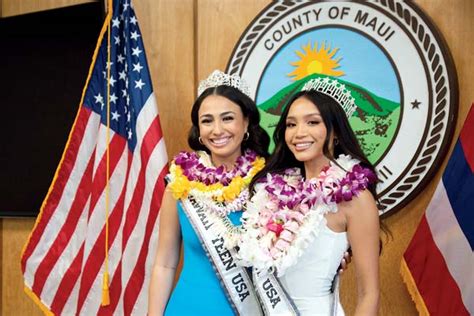 County honors Miss Hawaii USA winners | News, Sports, Jobs - Maui News