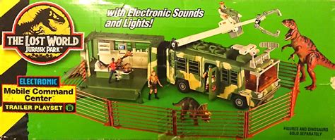 Jurassic Park: The Lost World 1997 Kenner Electronic Mobile Command Center Trailer Playset - a ...