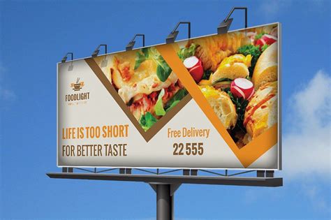 Restaurant Business Billboard V2 | Billboard design, Hoarding design, Billboard