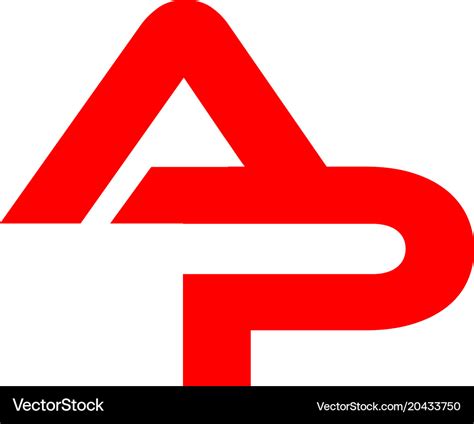 Ap letter logo Royalty Free Vector Image - VectorStock