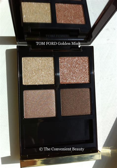 The Convenient Beauty: Review: Tom Ford Eyeshadow Quad 01 Golden Mink