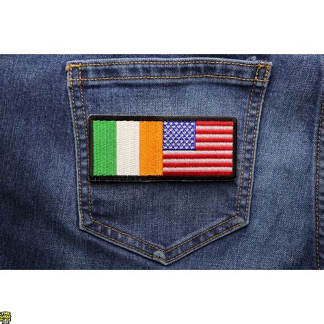 Irish American Flag Patch | International Flags -TheCheapPlace