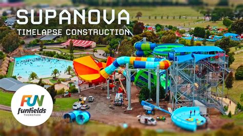 Watch new Gigantic Waterslide Being Built at Funfields Theme Park - YouTube