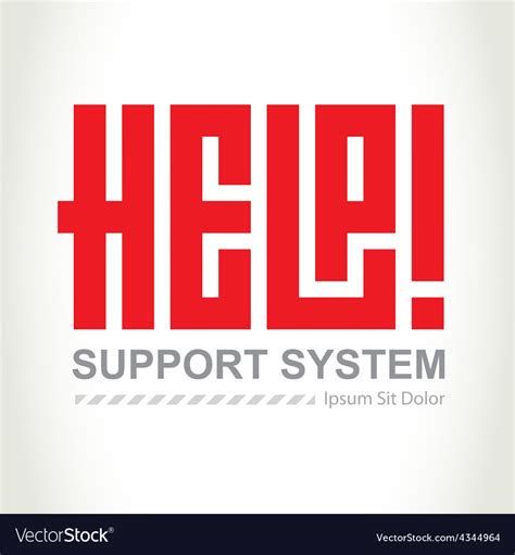 Help - support system logotype Concept logo design