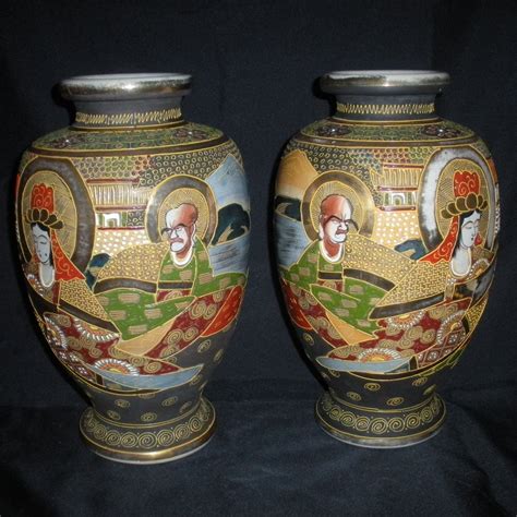 Proantic: Paire de vases Satsuma début du 20ème siècle