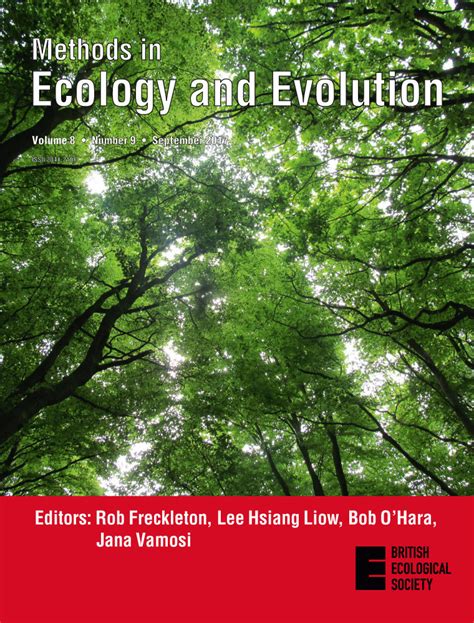 Methods in Ecology and Evolution: Vol 8, No 9