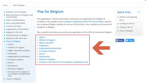 Belgium Embassy in Washington DC: Belgium Schengen Visa