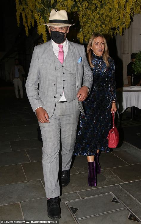 Tom Hollander heads to dinner with ex-fiancé Fran Hickman amid rumours they have reconciled ...