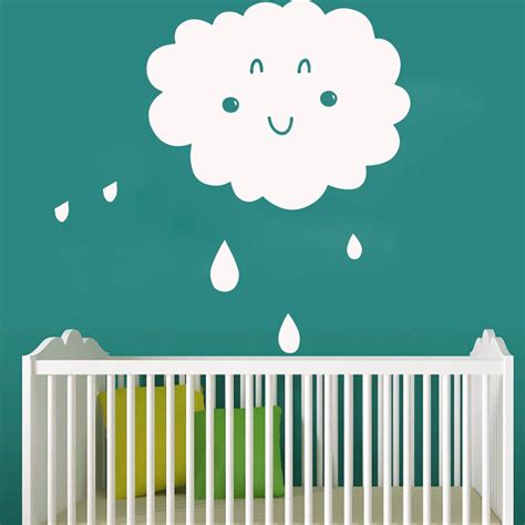 Removable cloud Cartoon Wall Decals Mural Art Diy Poster for Living ...