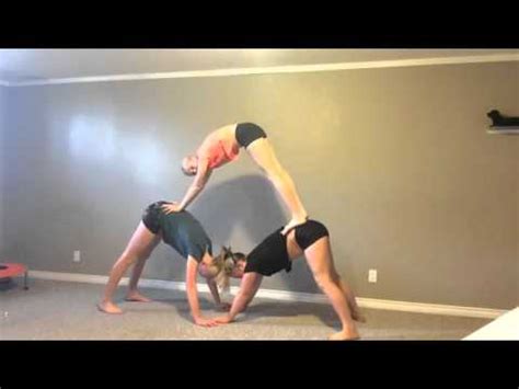 2 and 3 Person Acro Stunts - YouTube