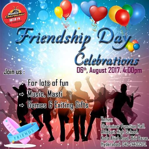 Friendship Day Celebrations at RADIO Charminar 107.8 FM, Hyderabad