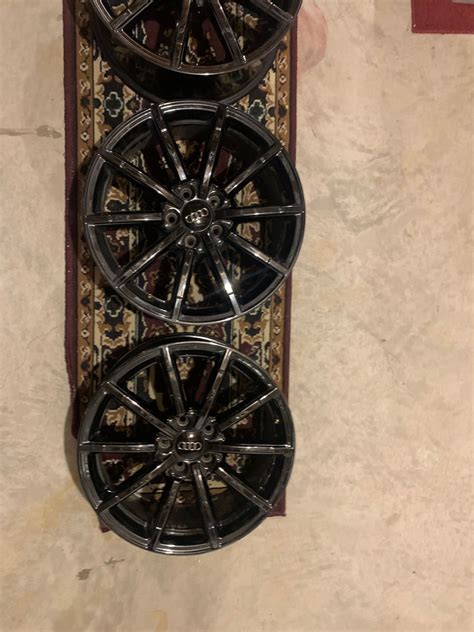 4x OEM 18" Audi A4 Black PVD Chrome Wheels - AudiWorld Forums