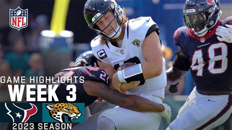 Houston Texans vs. Jacksonville Jaguars | 2023 Week 3 Game Highlights ...