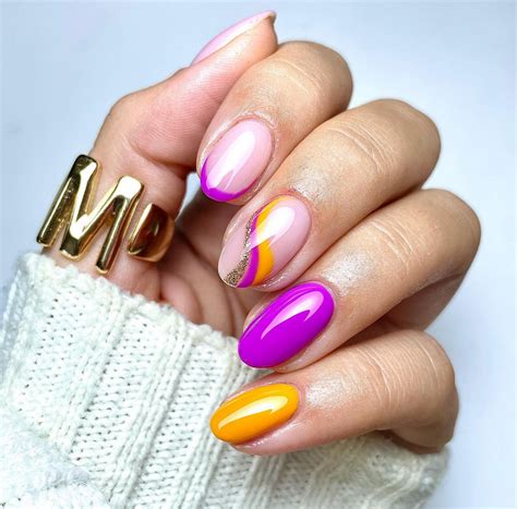 27 Trendy Purple and Orange Nail Designs - The Beauty Pursuit