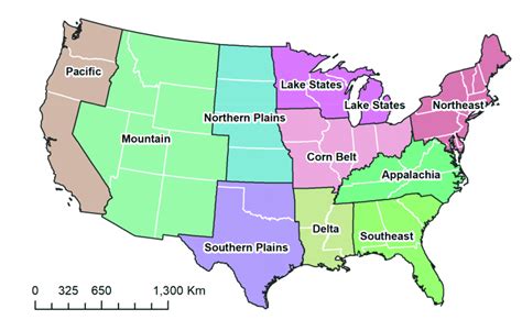 Ten agricultural production regions used in this study. | Download Scientific Diagram