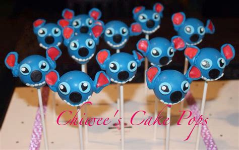 Stitch cake pops | Stitch cake, Cake pops, Cake