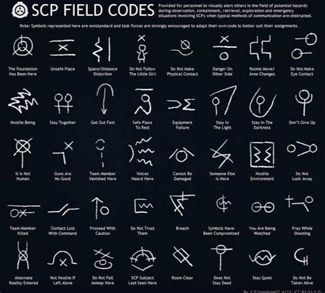 SCP FIELD CODES : r/Grimoires