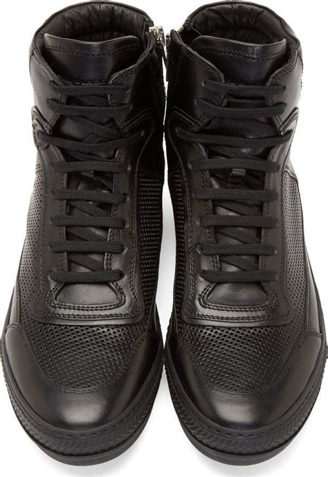 Diesel Black Gold - Black Leather Major-PI-Z High-Top Sneakers | Diesel ...