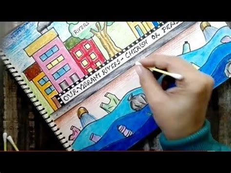 Save river drawing/ Save river poster for school kids - YouTube | River drawing, Poster drawing ...