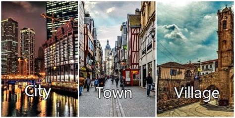 Qual a diferença entre "village", "town" e "city"? - Uprise