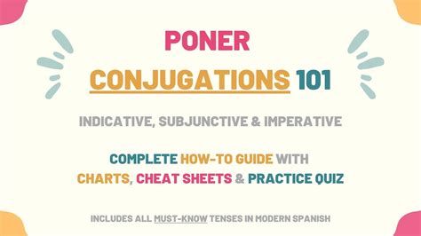 Poner Conjugation 101: Conjugate Poner in Spanish - Tell Me In Spanish