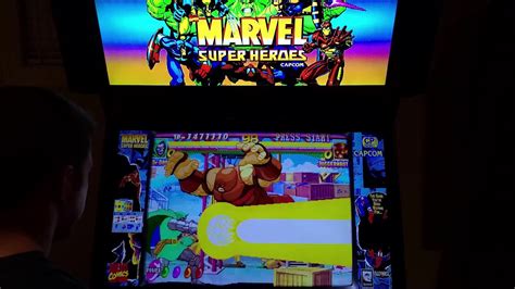 Marvel Super Heroes Arcade Cabinet MAME Gameplay w/ Hypermarquee - YouTube