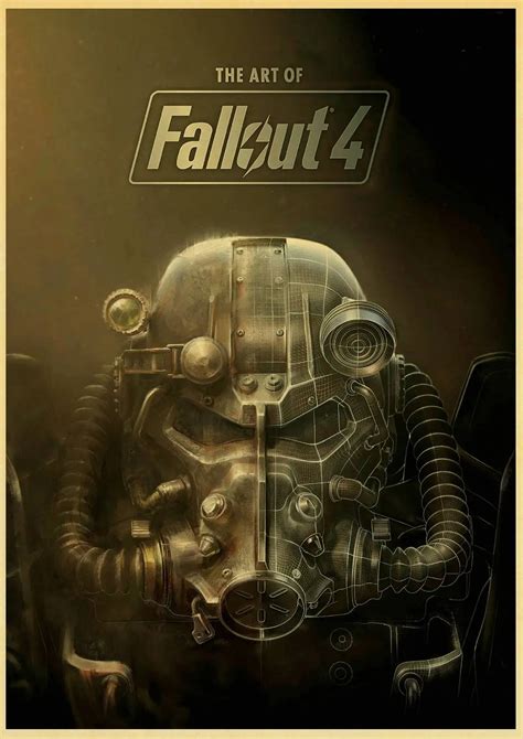 Game Fallout 4 Poster Kraft Paper Clear Painting Retro Style Home Wall ...