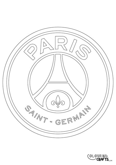 Free Paris Saint-Germain PSG Downloadable Colouring Pages - Colouring Crafts