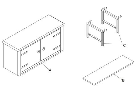 ASHLEY A4000505 Furniture Accent Cabinet Instruction Manual