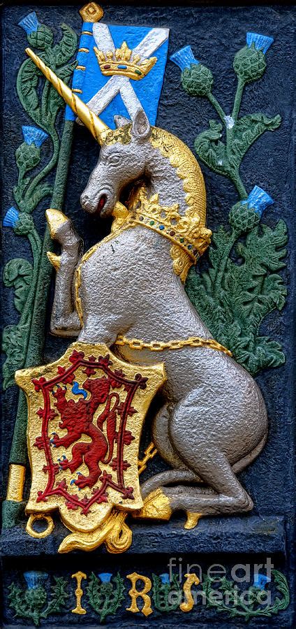 Scotland Unicorn Coat of Arms Photograph by Olivier Le Queinec - Fine ...