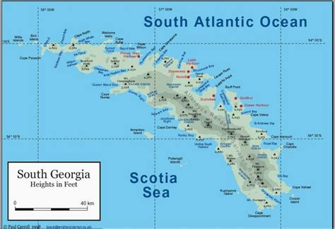 South Georgia and South Sandwich Islands Map - South Georgia and South ...