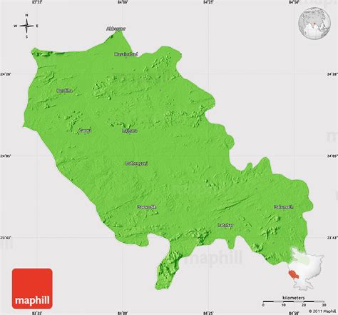 Palamu District Map